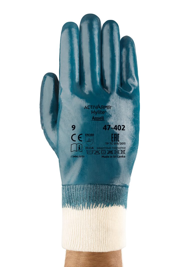 Zaštitne rukavice ActivArmr Hylite 47-402 od pamuka sa nitrilnim premazom